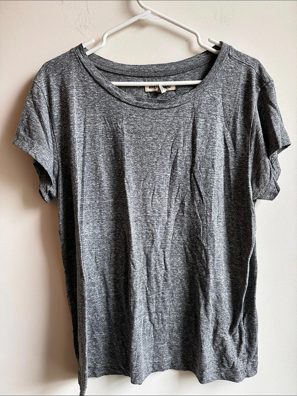 Rivet & Thread Short Sleeve Top in Gray Size Large